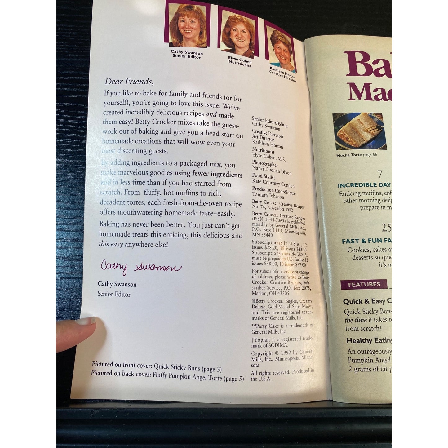 Betty Crocker Baking Made Easy Cookbook Booklet 1992 Recipes Using Mixes