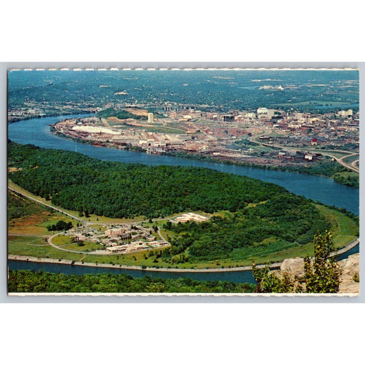 Lookout Mountain TN Tennessee View OCHS Overlook Point Park Aerial View Postcard