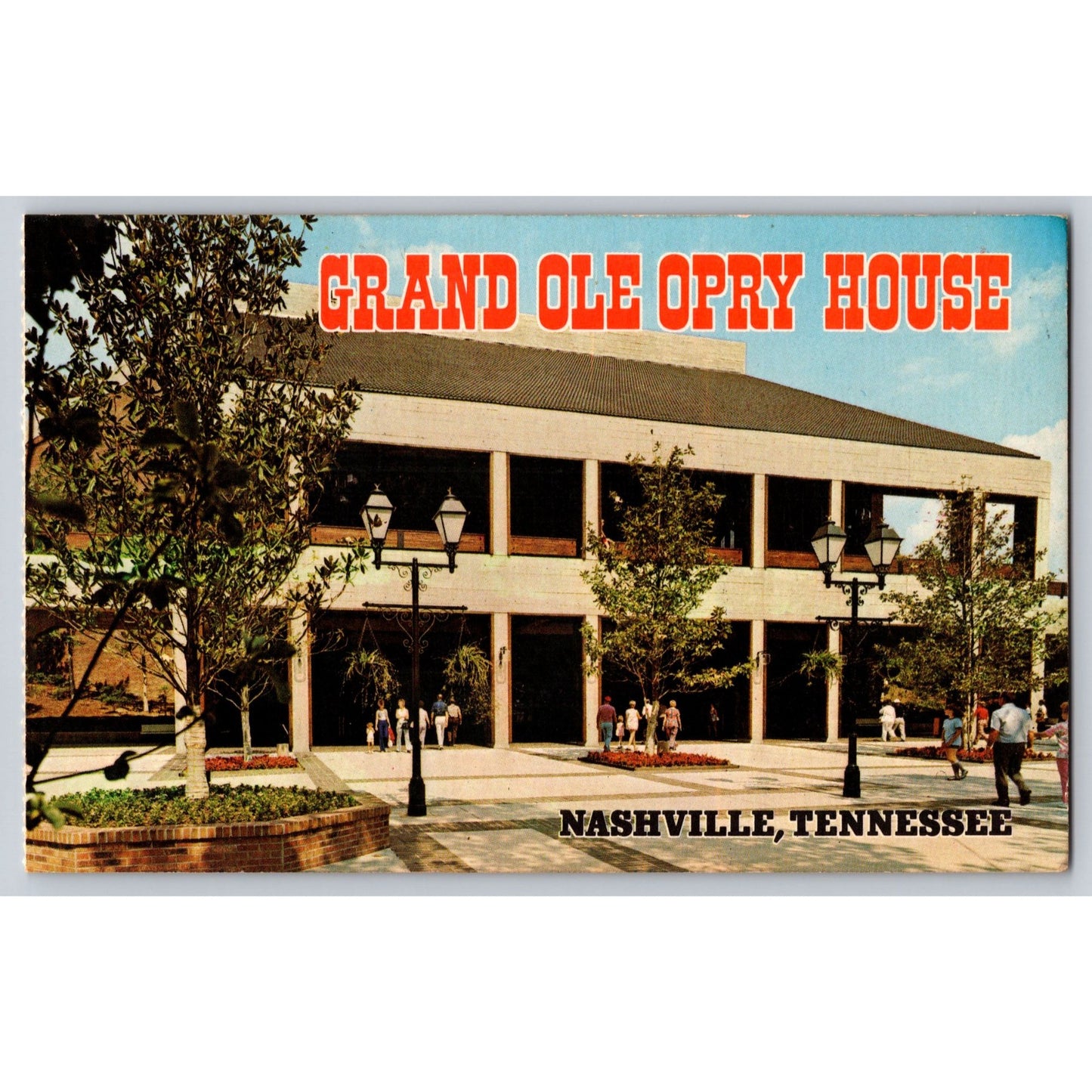 Nashville TN Tennessee Grand Ole Opry House Chrome Postcard Unused