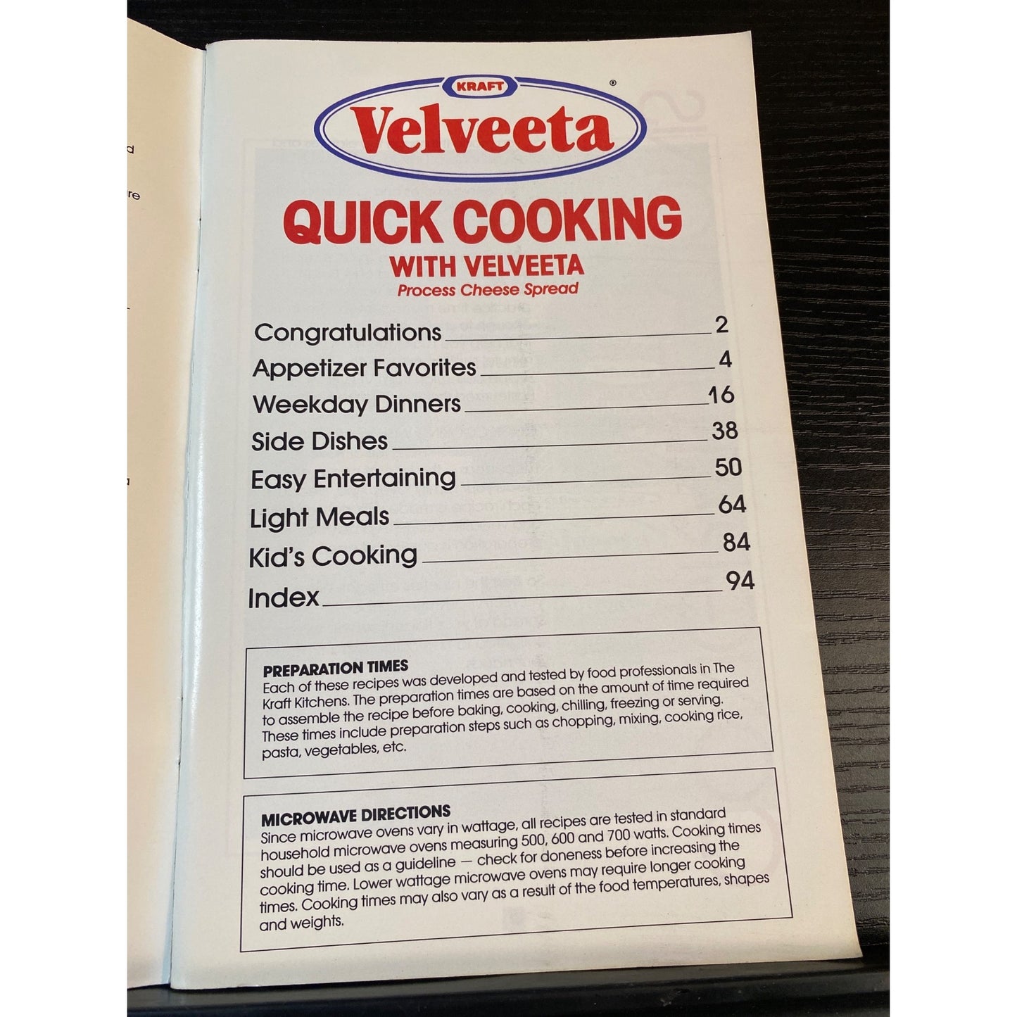 Favorite Recipes Quick Cooking With Velveeta Cookbook Booklet 1991