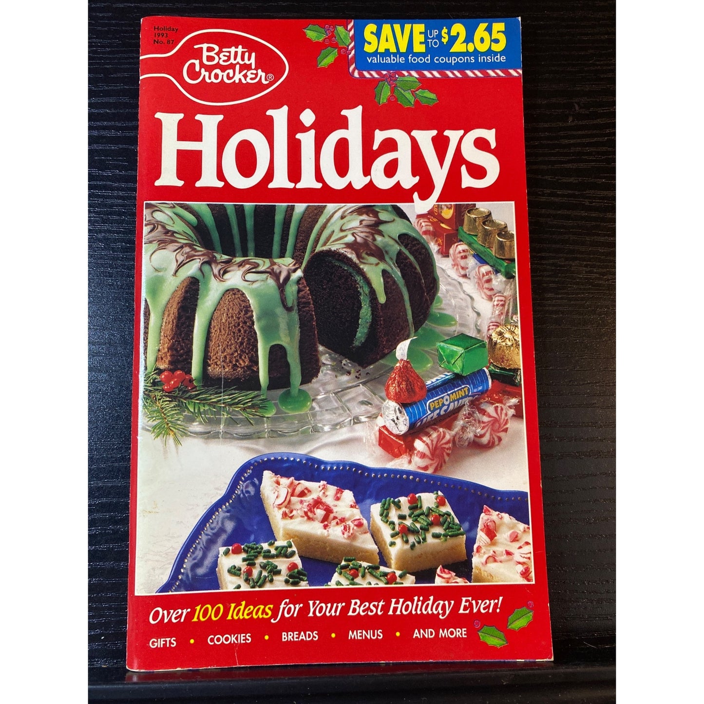 Betty Crocker Holidays Cookbook Booklet 1993 No 87 Over 100 Holiday Ideas