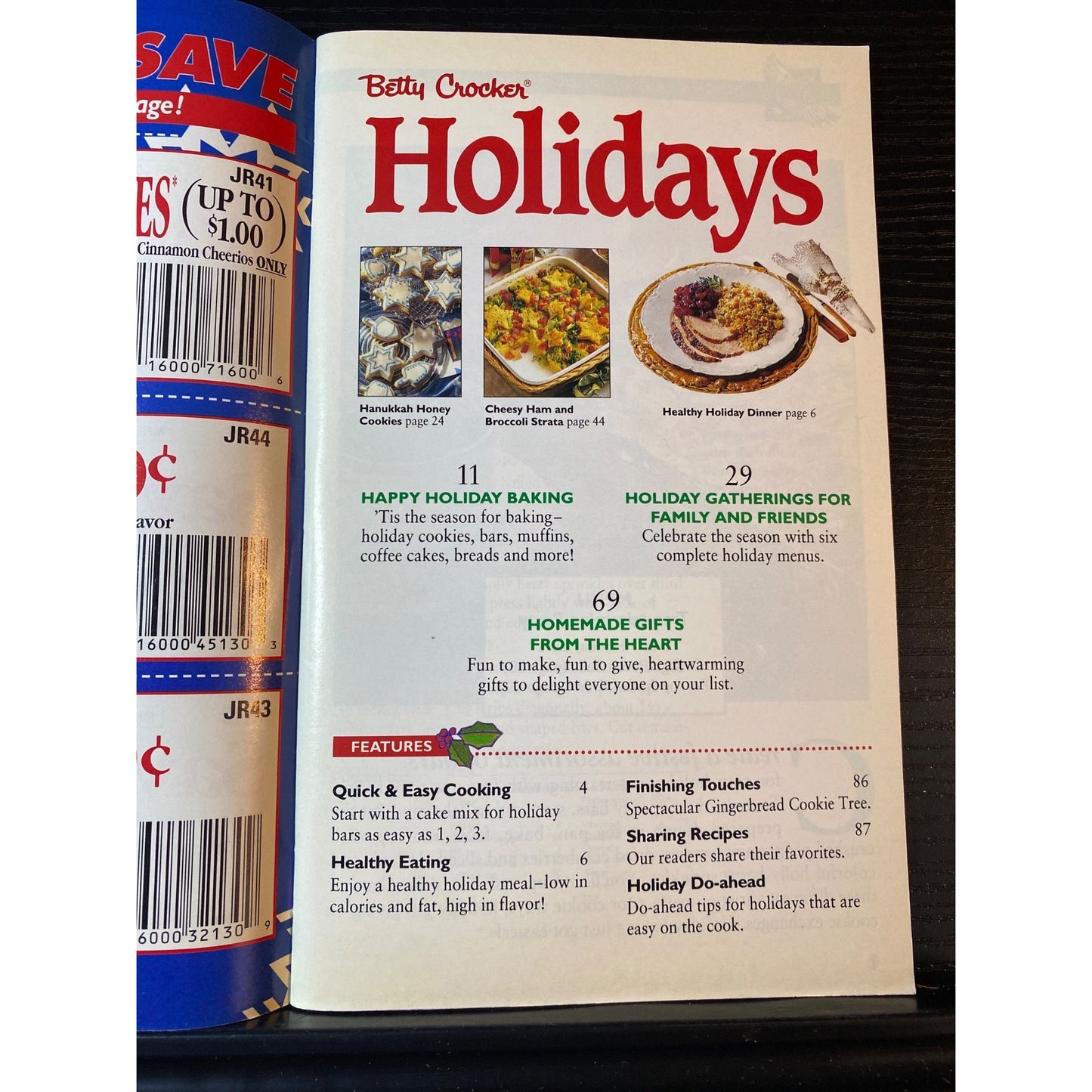 Betty Crocker Holidays Cookbook Booklet 1993 No 87 Over 100 Holiday Ideas
