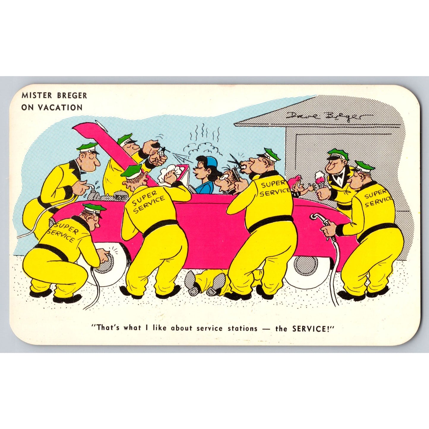 Comic Postcard Mister Breger On Vacation Super Service King Features Syndicate