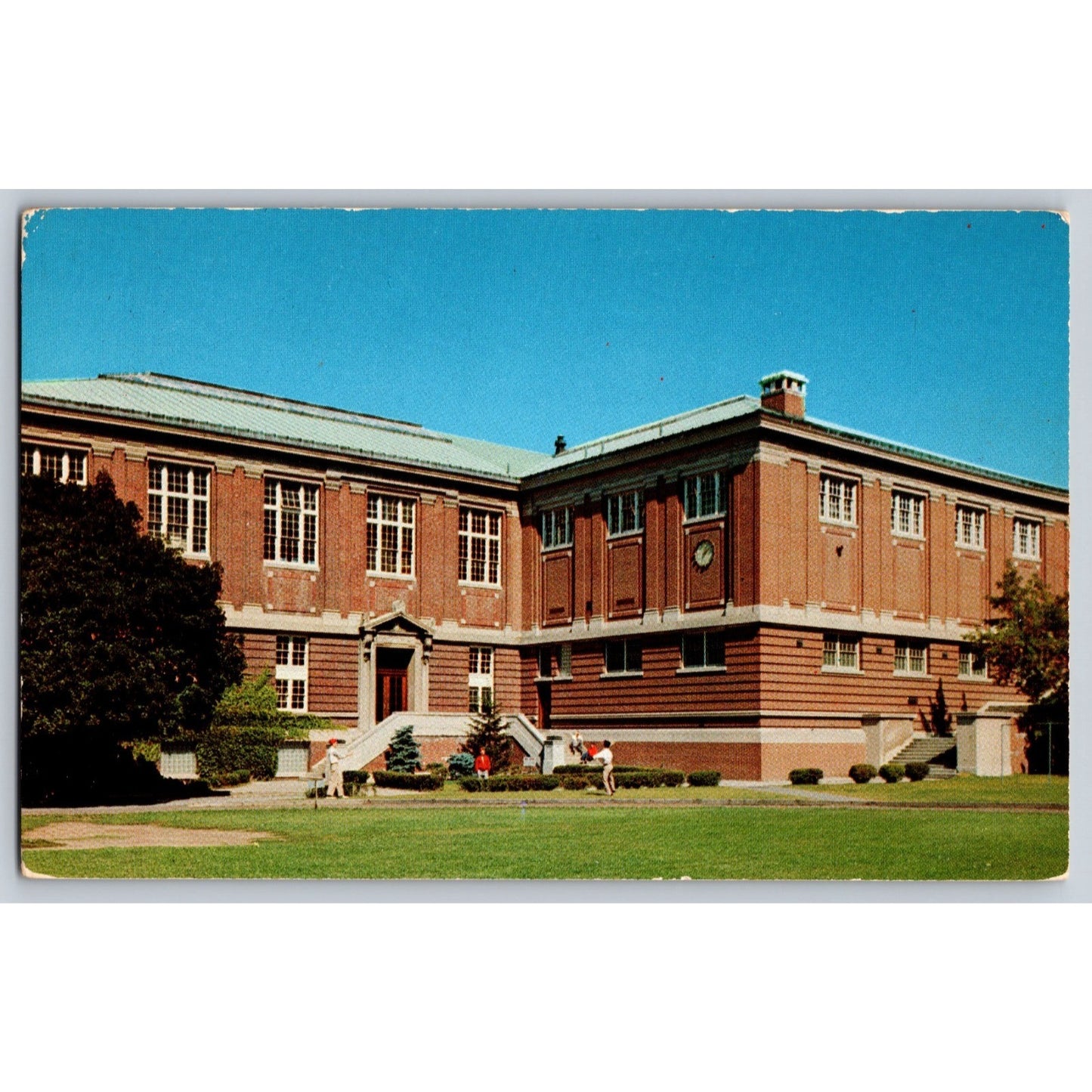 Troy NY New York Rensselaer Polytechnic Institute Gym Chrome Postcard Unused
