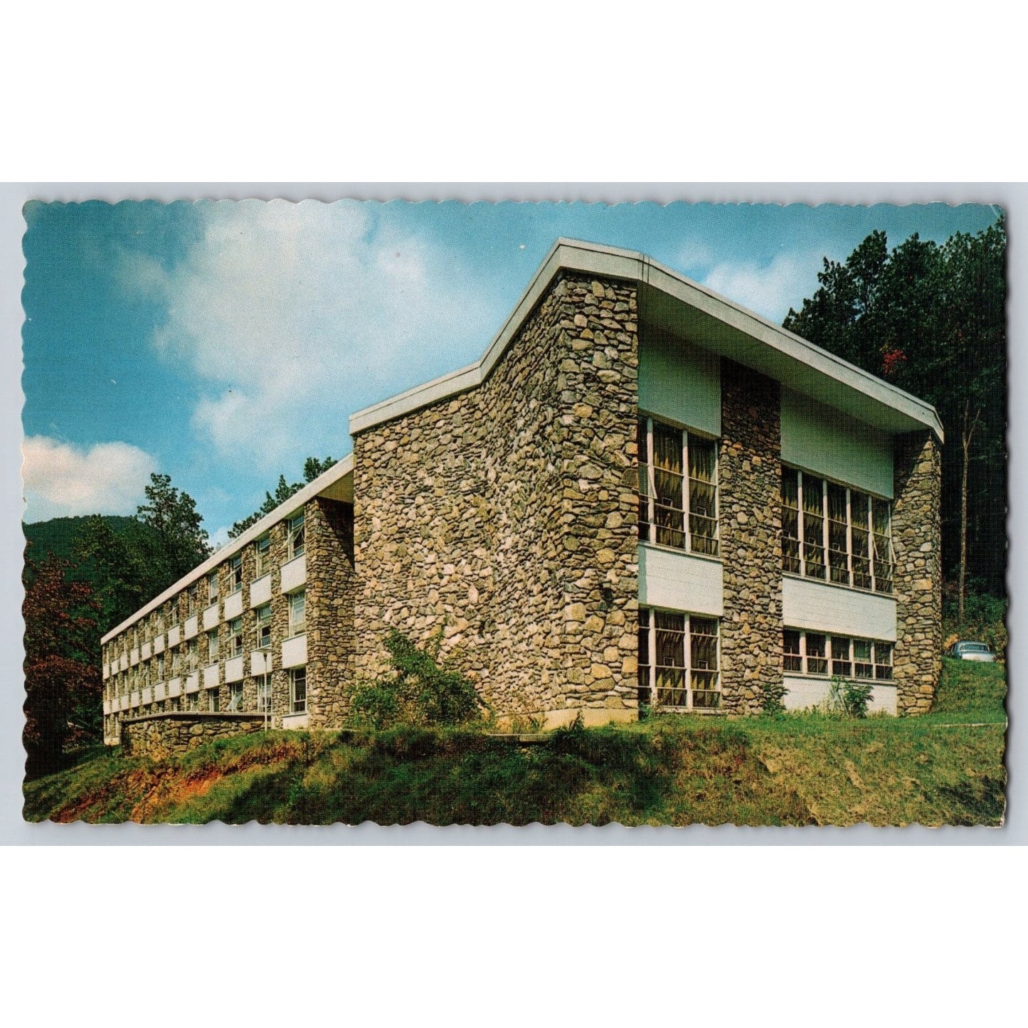 Montreat NC North Carolina Anderson College Men's Residence Hall Postcard