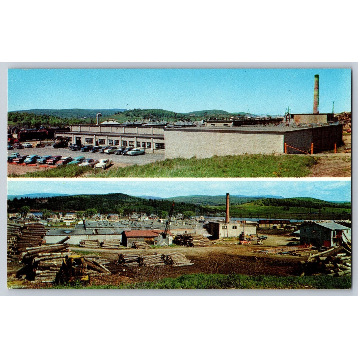 Quebec Canada Bellerive Veneer & Plywoods Ltd Factory Chrome Postcard Unused