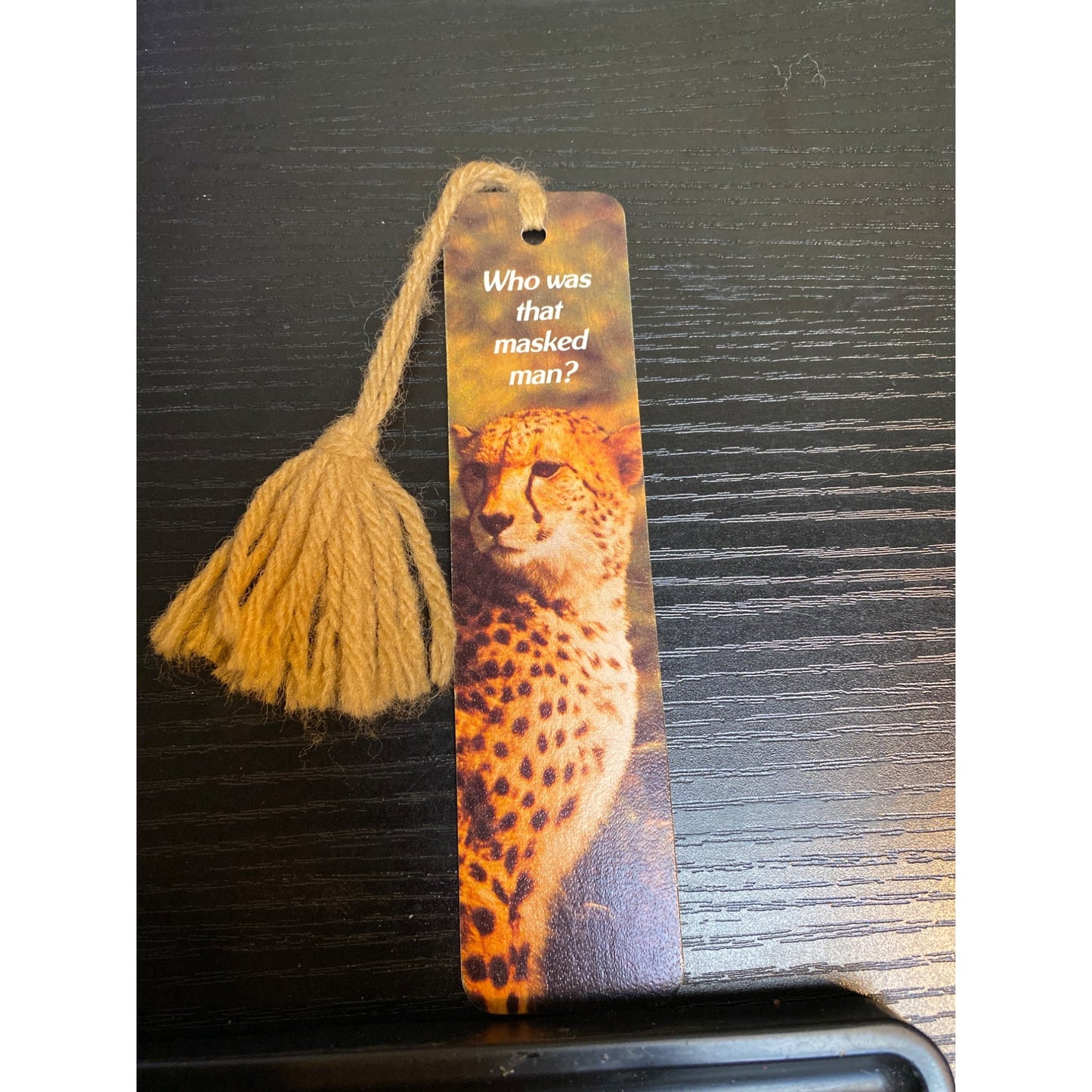 Bookmark Vintage Antioch With Tassel "Who Was That Masked Man?" Cheetah 1973 USA