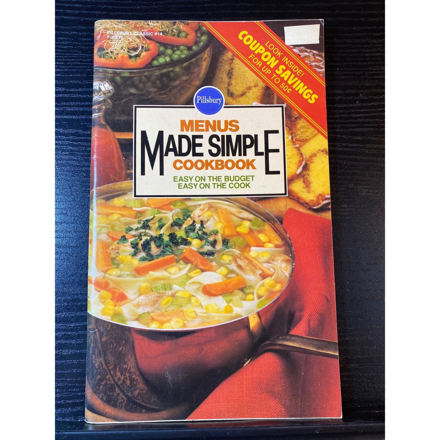 Pillsbury Menus Made Simple Cookbook Booklet 1981 Easy Budget-Friendly Cooking