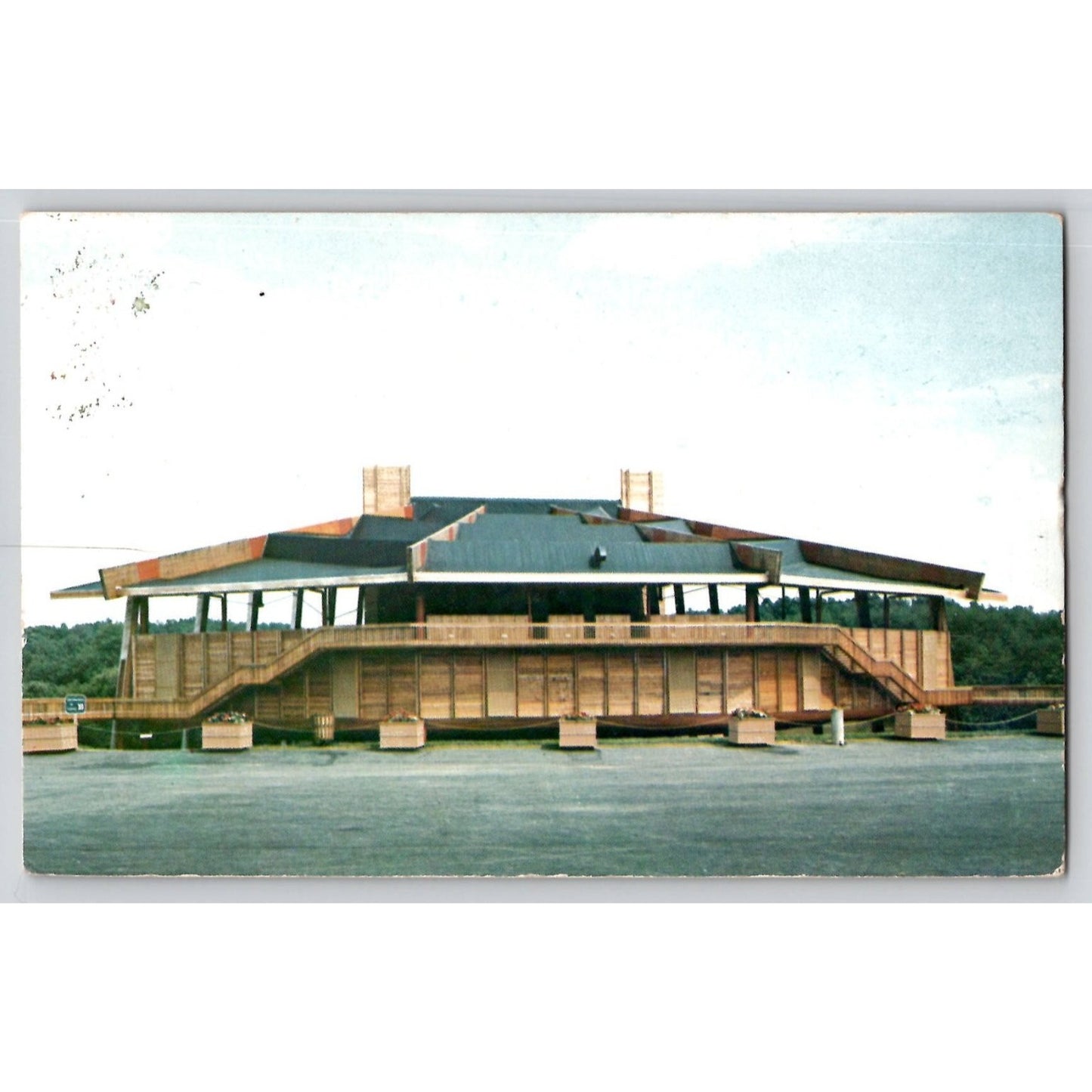Vienna VA Virginia Wolf Trap Farm Filene Center 1960s Chrome Postcard