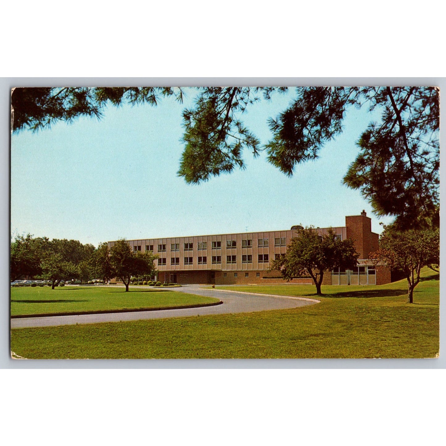 Traverse City MI Michigan Osteopathic Hospital Chrome Postcard Unused