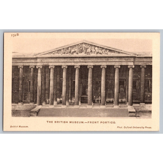 London England British Museum Front Portico Postcard Oxford University Press