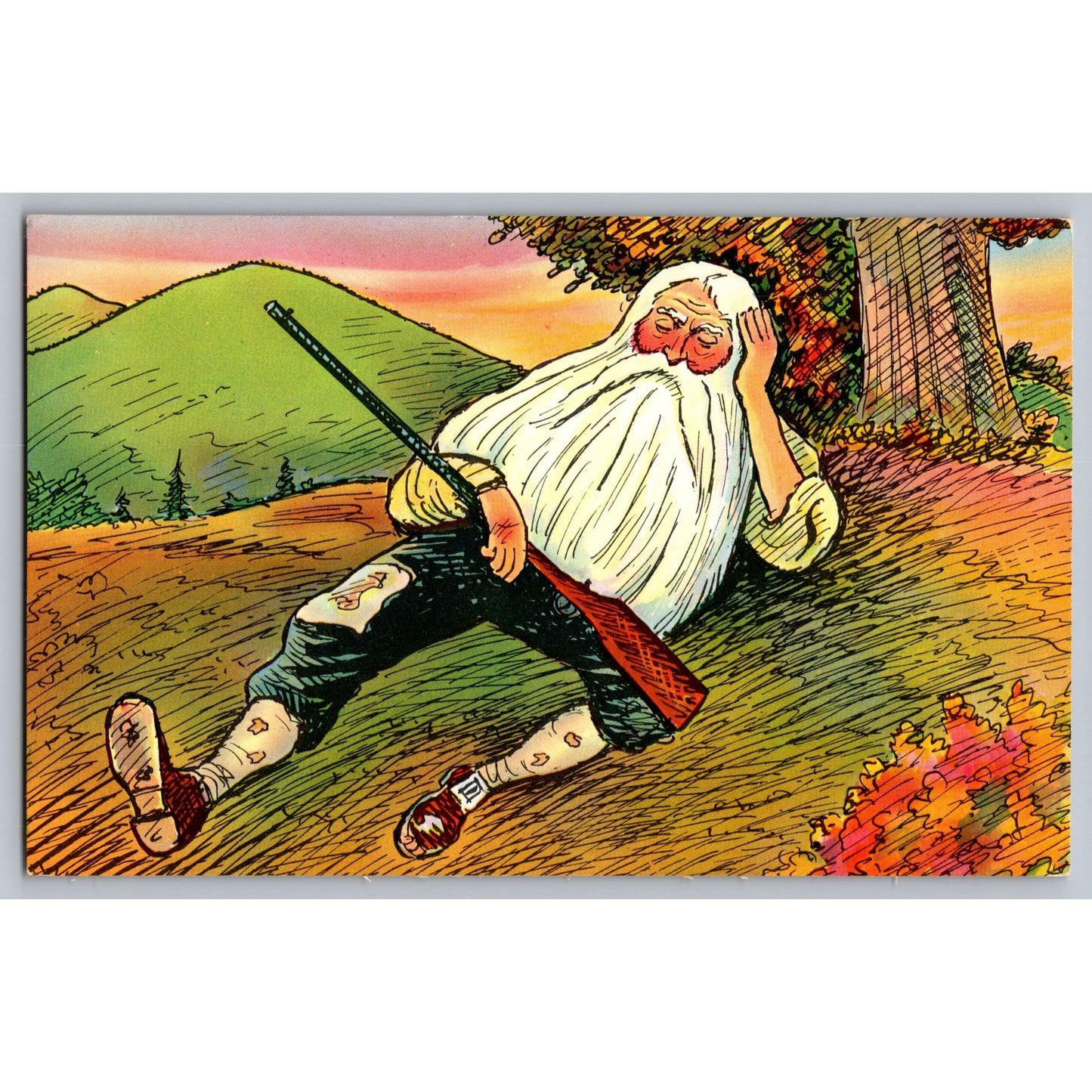 Illustrated Rip Van Winkle Chrome Postcard Unused Colourpicture Publisher