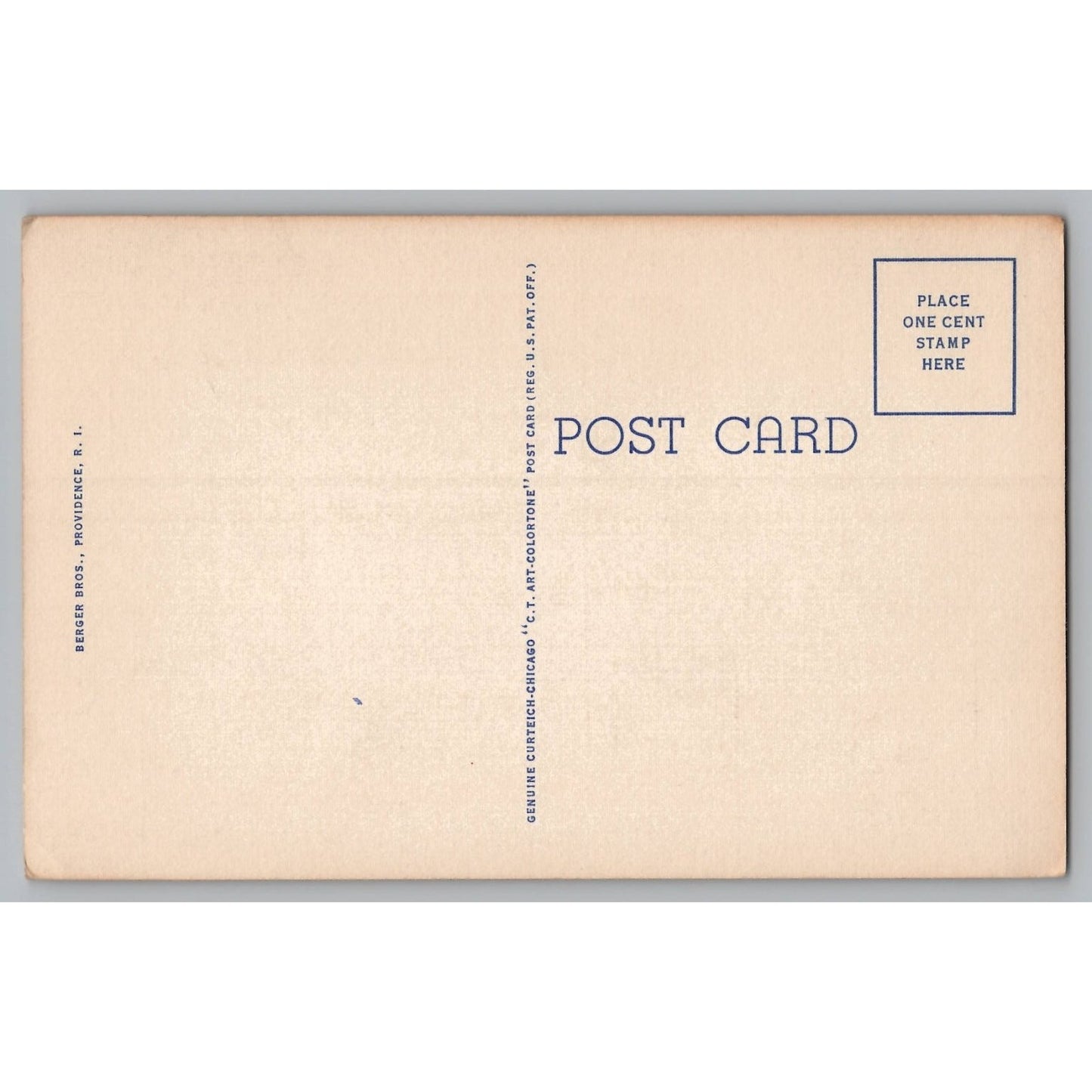 Providence RI Rhode Island Biltmore Hotel White Border Postcard Berger Bros