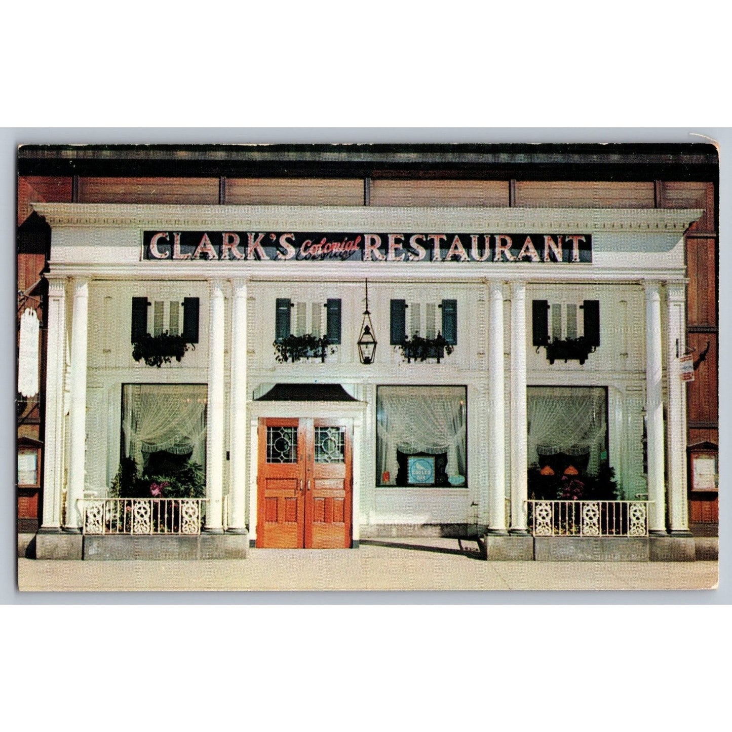 Cleveland OH Ohio Clark's Colonial Restaurant Chrome Postcard