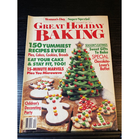 Womans Day Super Special Great Holiday Baking Magazine Dec 1989 Recipes Holiday