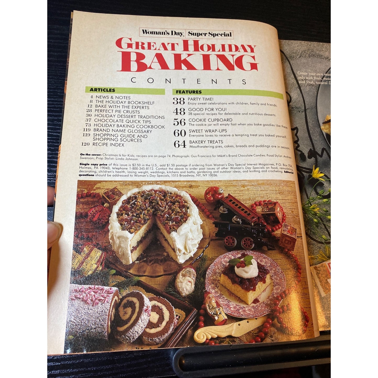 Womans Day Super Special Great Holiday Baking Magazine Dec 1989 Recipes Holiday