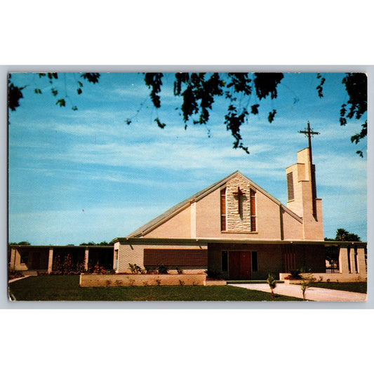 Weslaco TX Texas St Joan of Arc Catholic Church Chrome Postcard Unused