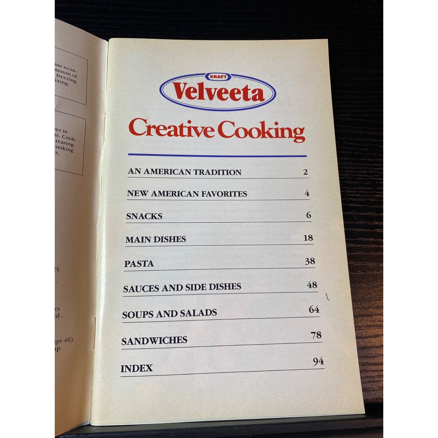 Kraft Velveeta Creative Cooking Recipe Cookbook Booklet 1989 Favorite Recipes