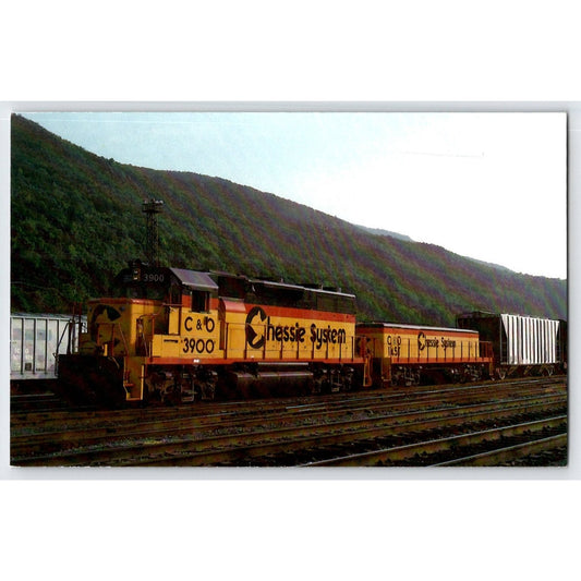 Clifton Forge VA Virginia Chessie System Railroad GP-39 Locomotive 1986 Postcard