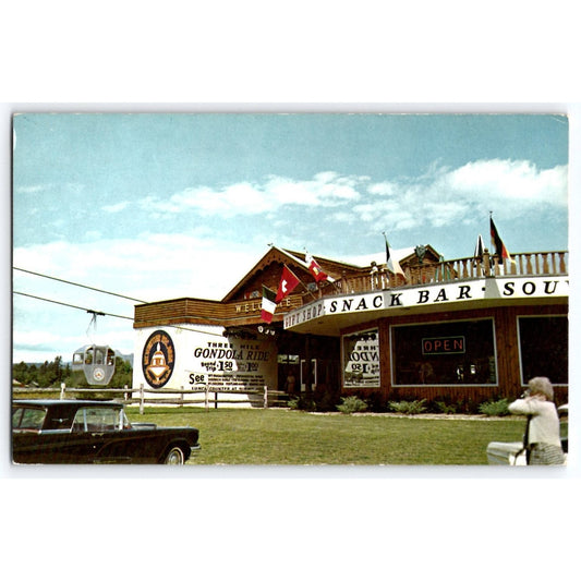 West Ossipee NH New Hampshire Mt Whittier Gondola Ride Gift Shop Postcard