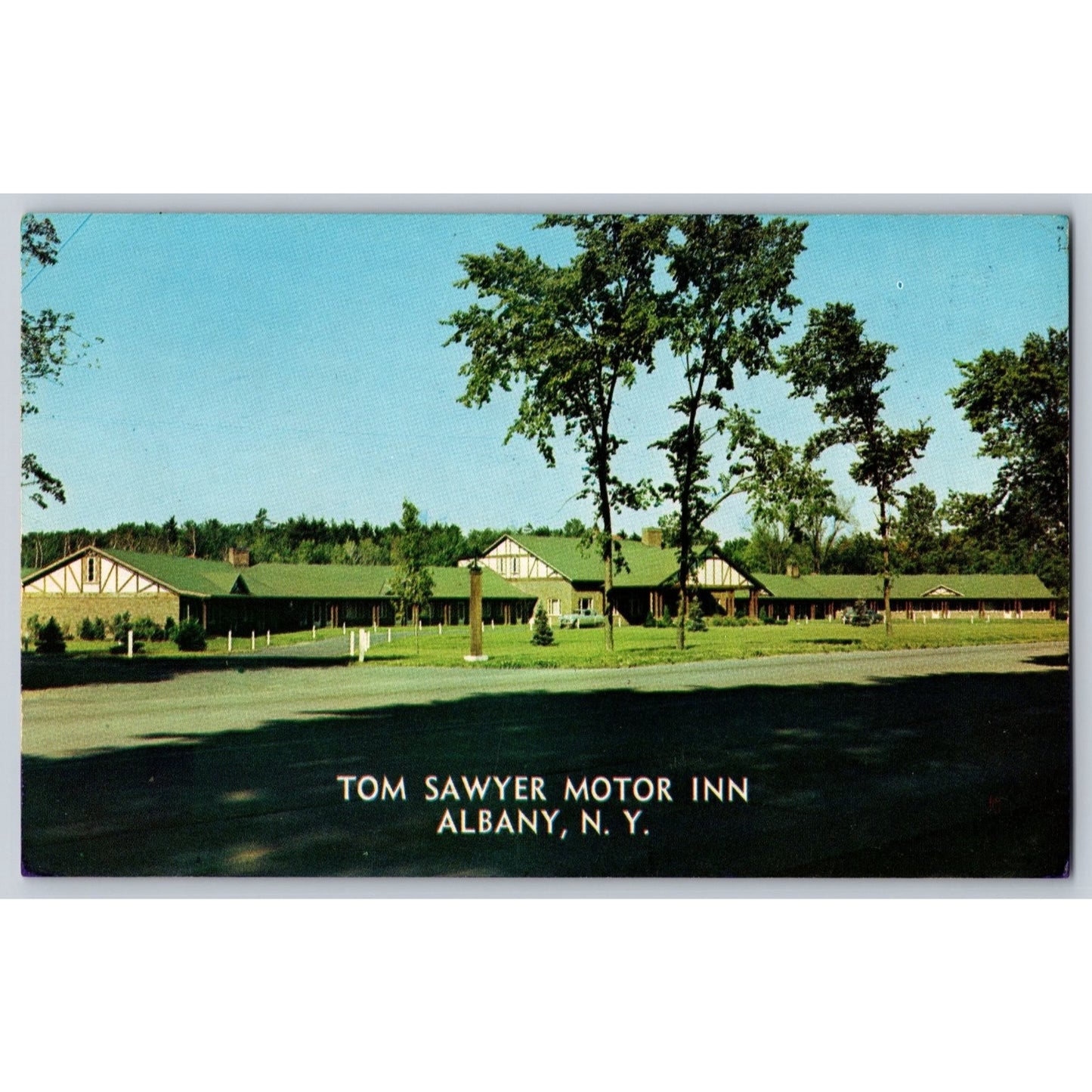 Albany NY New York Tom Sawyer Motor Inn Chrome Postcard Unused Dexter