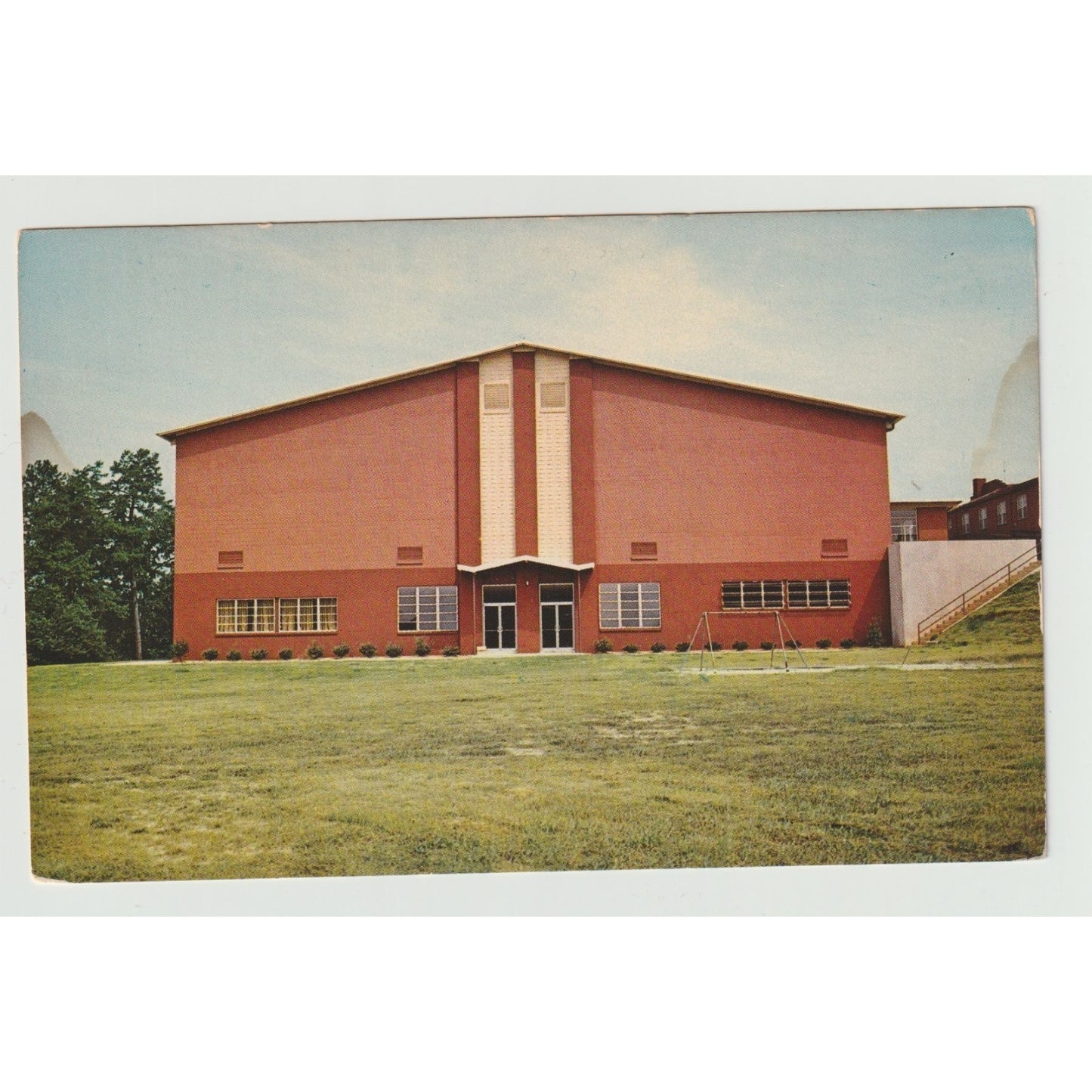 Postcard GA Georgia Gainesville Riverside Military Academy Curtis Hall Chrome