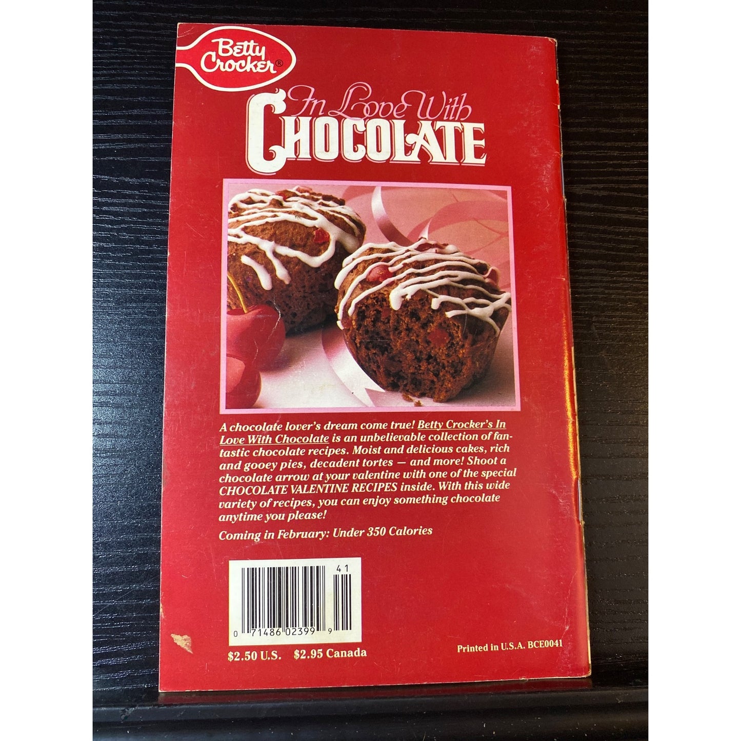 Betty Crocker In Love With Chocolate Recipe Cookbook Booklet 1990 #41