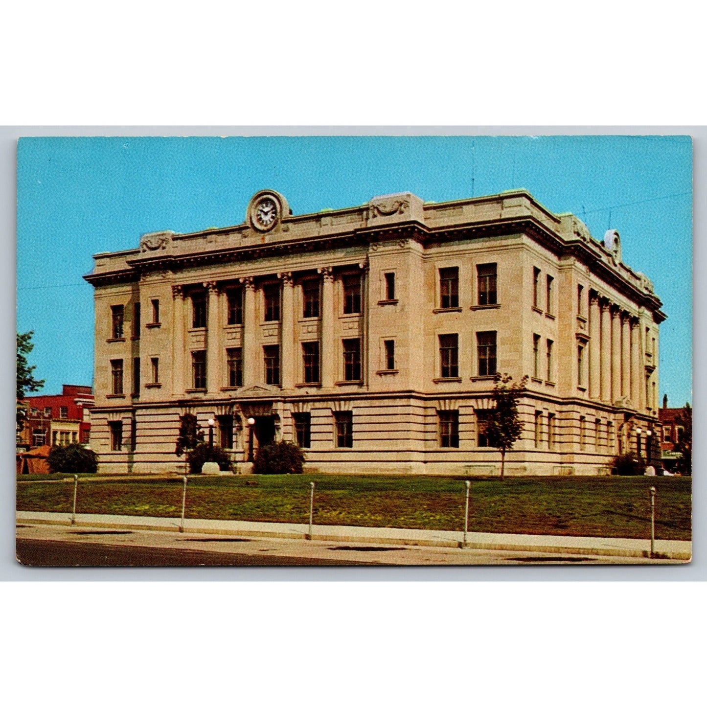 Postcard IN Indiana Sullivan County Courthouse Chrome Unused