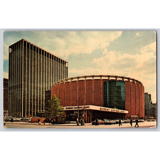 New York City NY Madison Square Garden Center 1960s Chrome Postcard Used