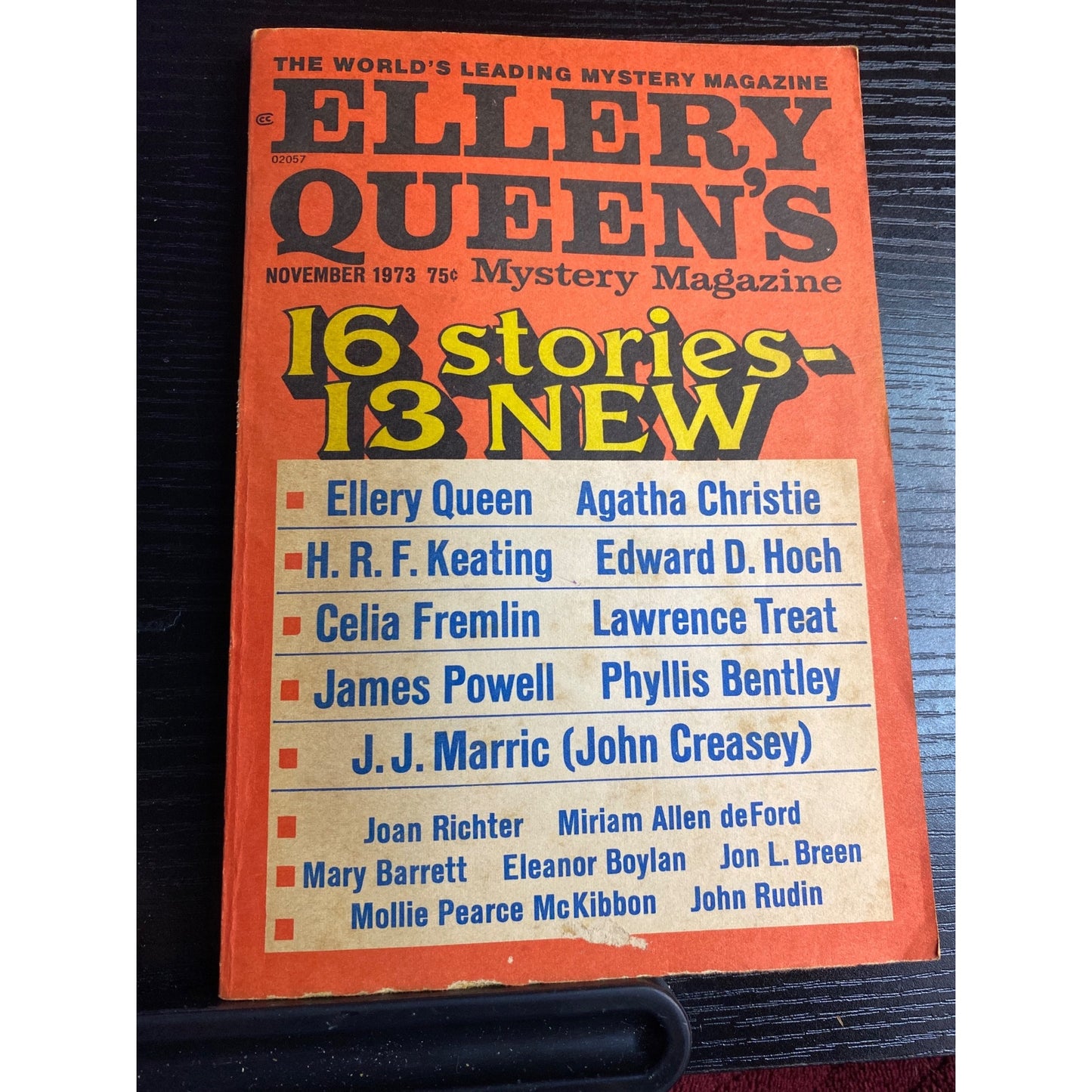 Ellery Queen's Mystery Magazine November 1973 Agatha Christie H.R.F. Keating