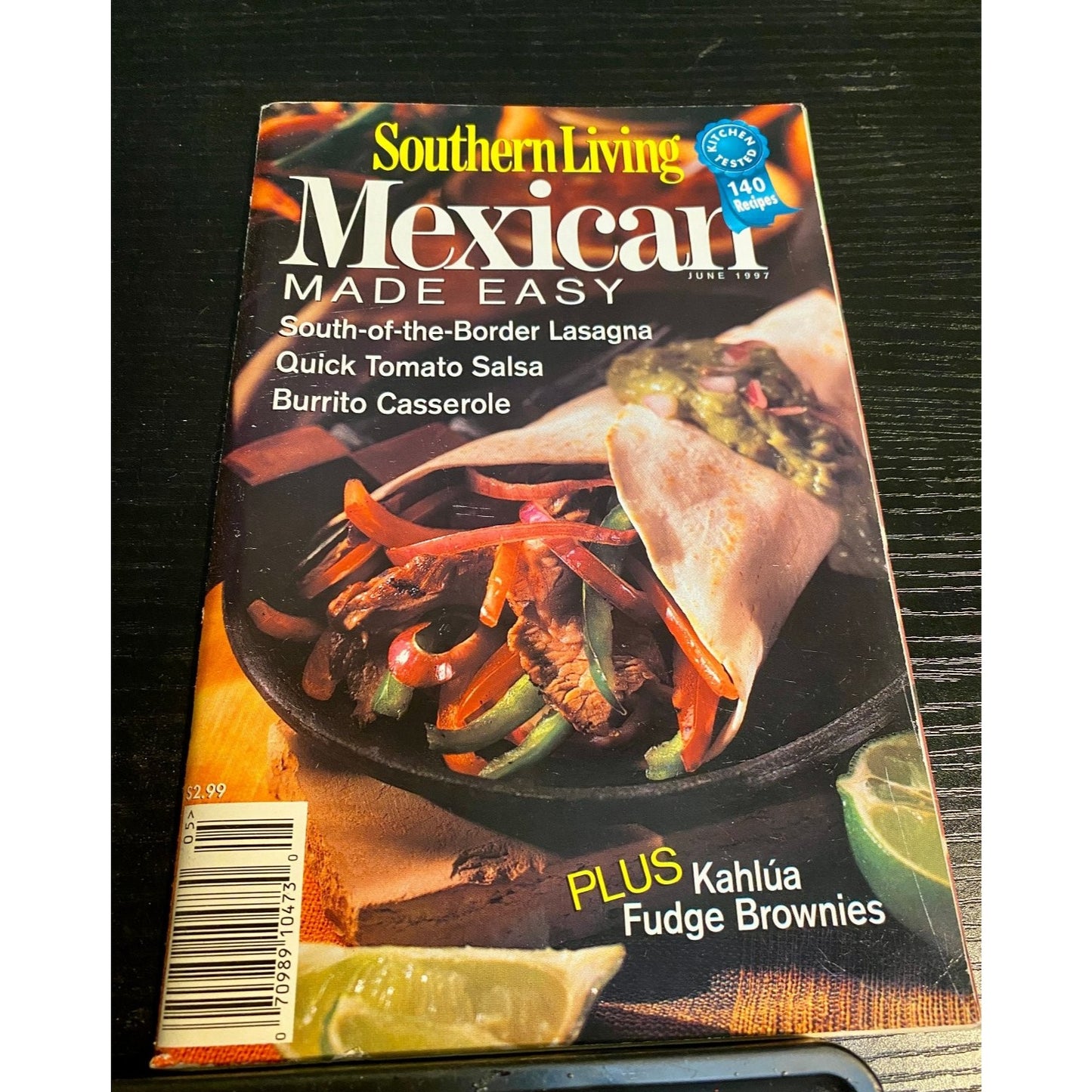 Southern Living Cookbook Booklet  June 1997 Mexican Made Easy Recipes