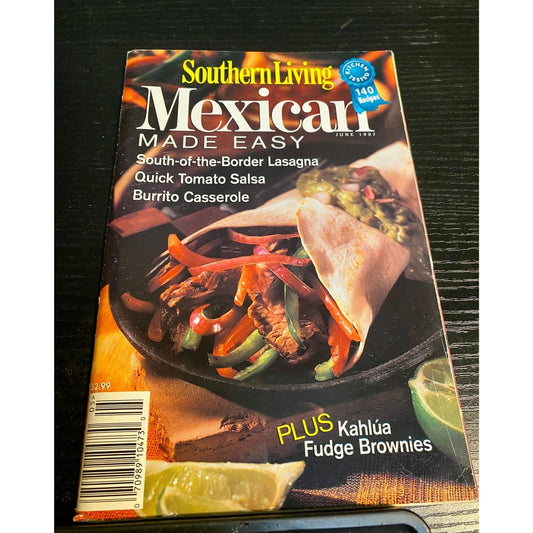 Southern Living Cookbook Booklet  June 1997 Mexican Made Easy Recipes