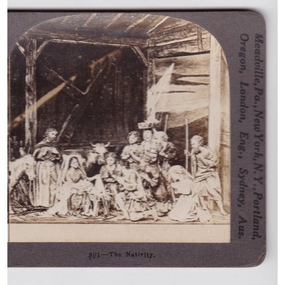 The Nativity Stereoview Keystone View Company 1906 Religious Scene