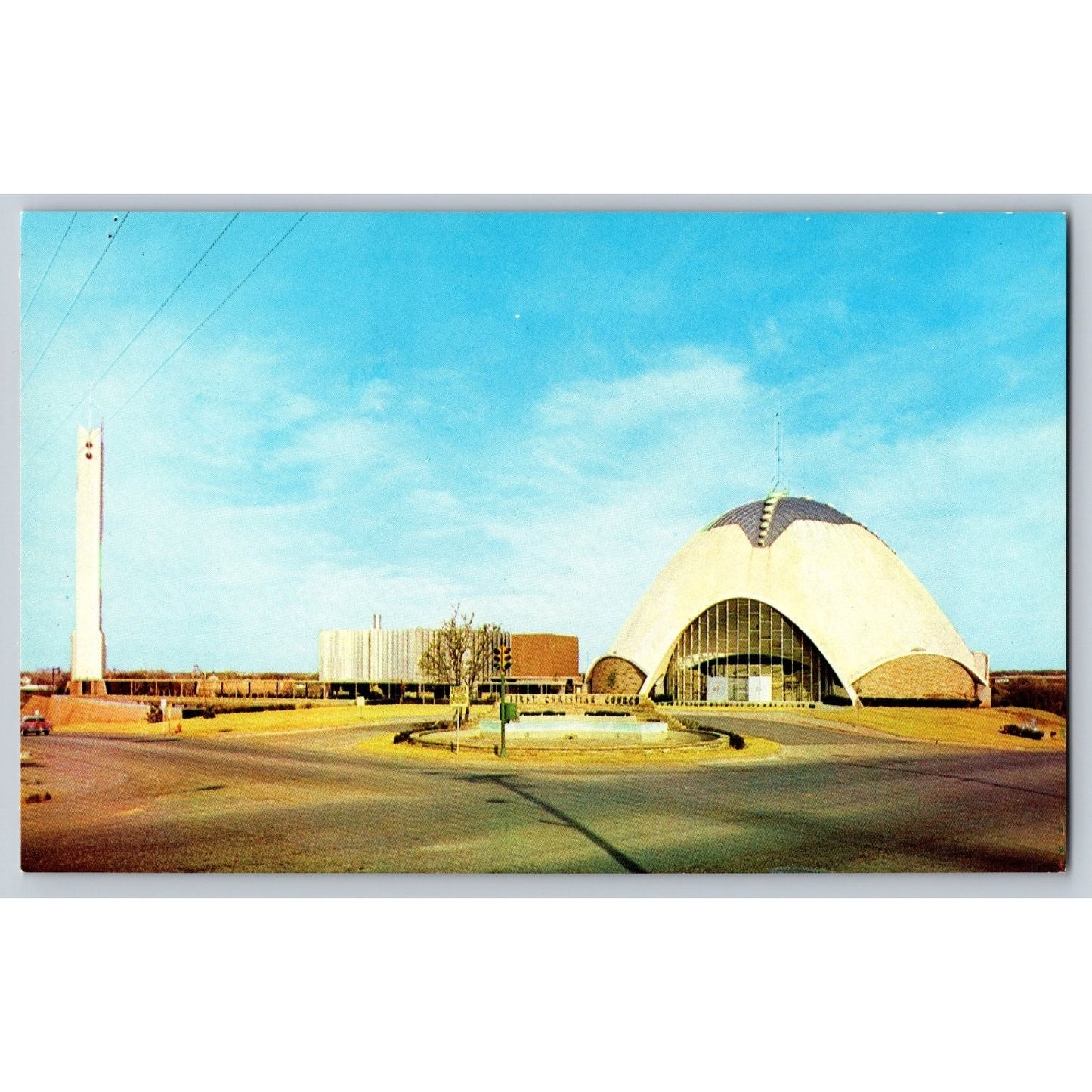Oklahoma City OK First Christian Church Church of Tomorrow Chrome Postcard
