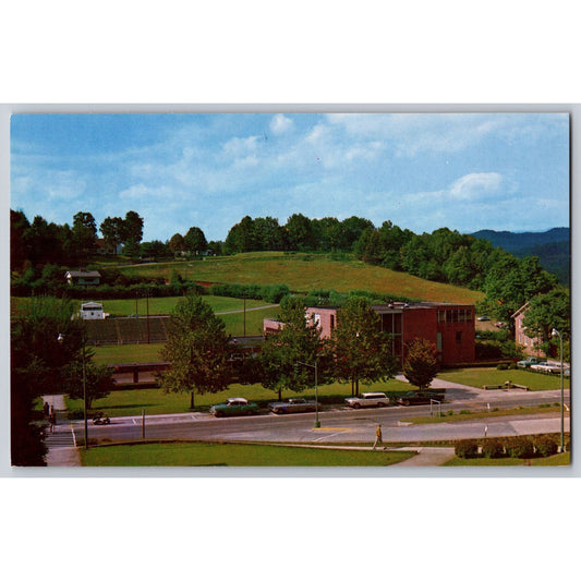 Western NC North Carolina Cullohwee Western Carolina College Hunter Library Postcard