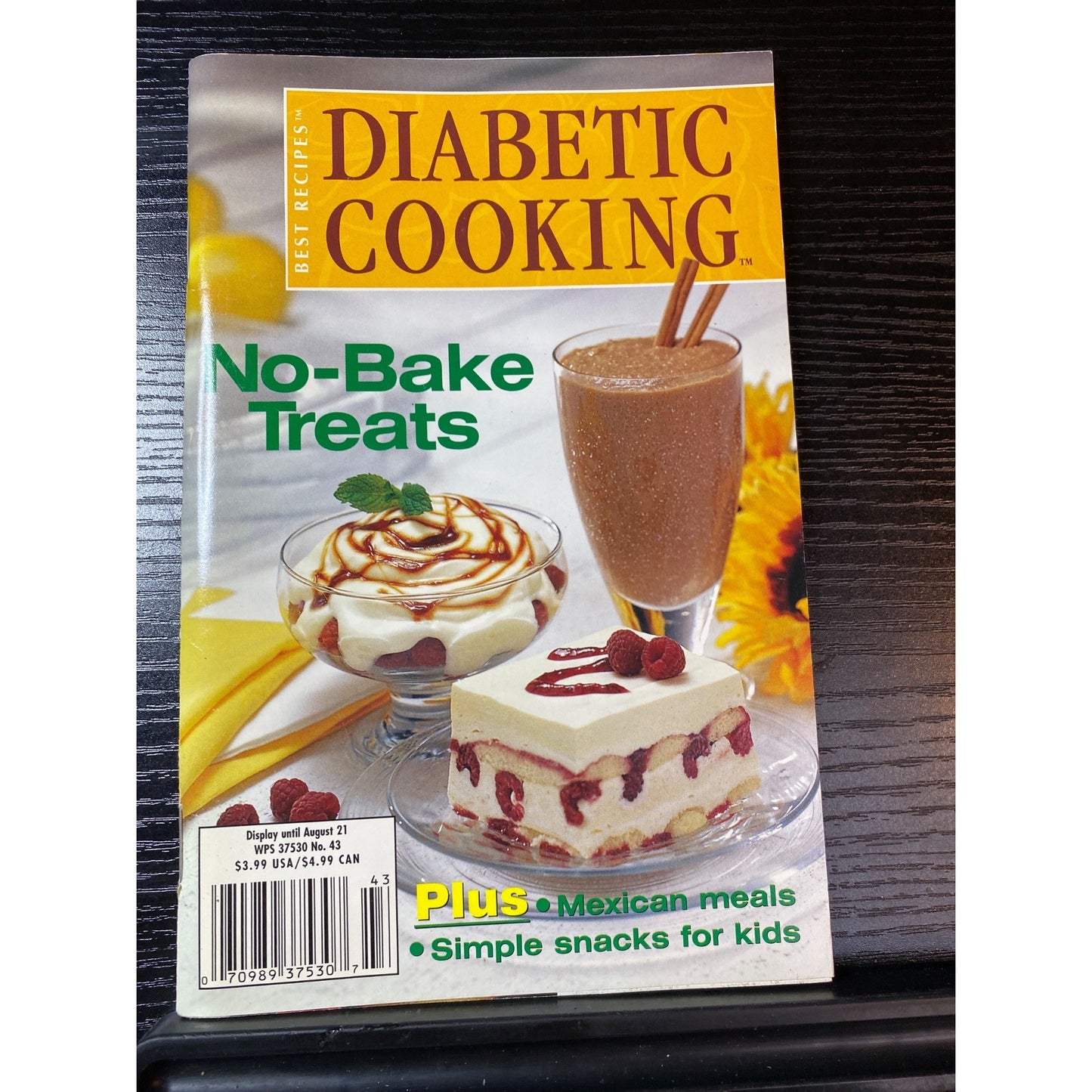 Diabetic Cooking Magazine August 2001 Issue Sugar-Free Recipes & Cooking Tips