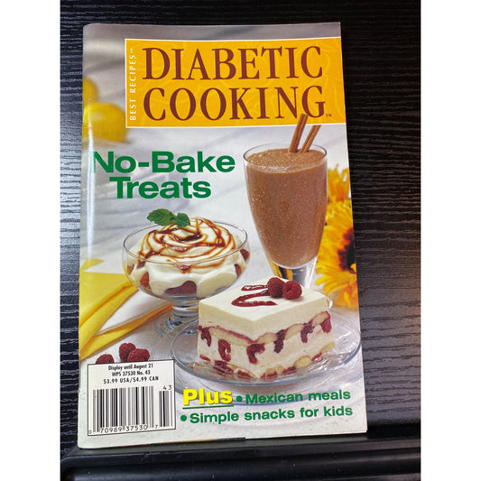Diabetic Cooking Magazine August 2001 Issue Sugar-Free Recipes & Cooking Tips