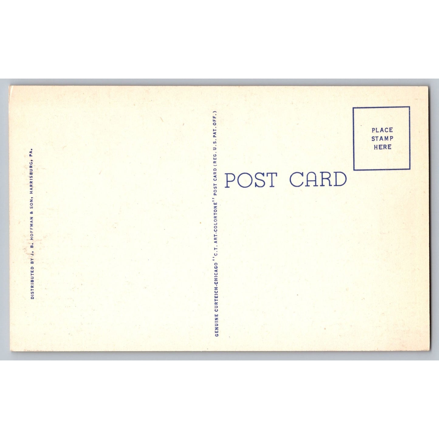 Harrisburg PA Pennsylvania State Capitol Linen Postcard Unused Hoffman Curteich