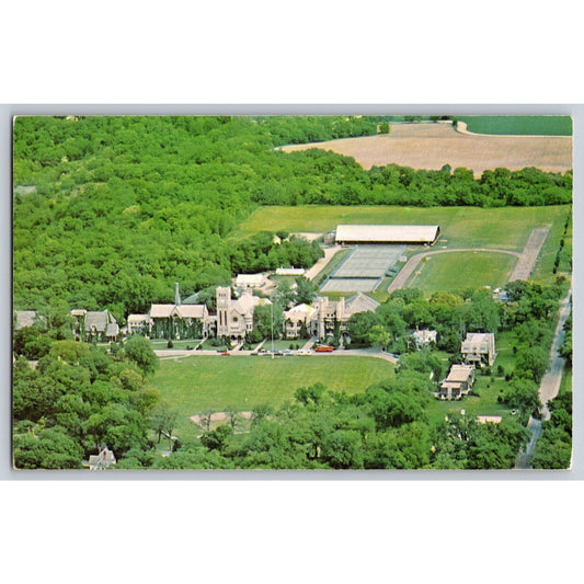 Faribault MN Minnesota Shattuck School Aerial View Chrome Postcard Unused