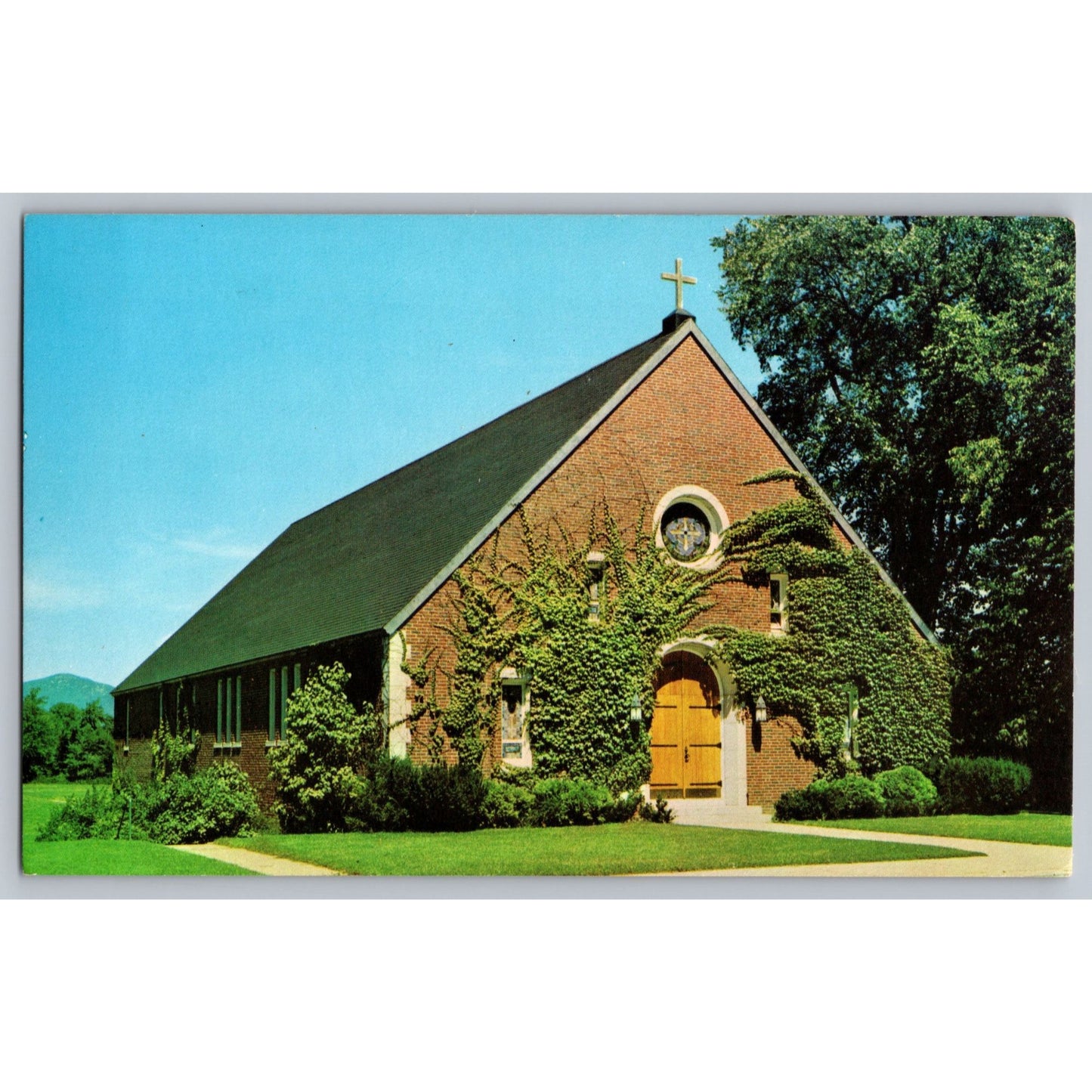 Conway NH New Hampshire St Charles Church Chrome Postcard Mike Roberts