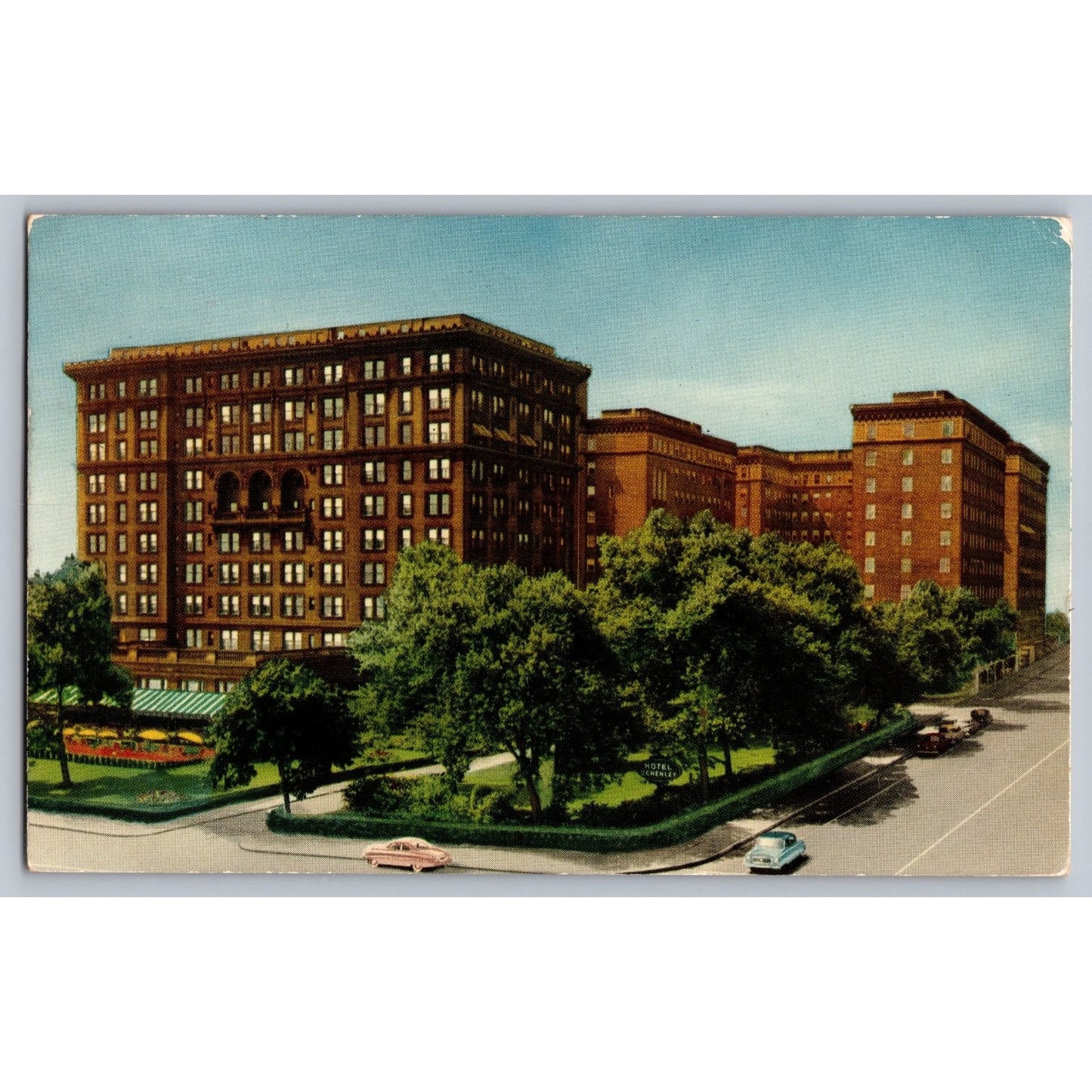 Pittsburgh PA Pennsylvania Schenley Hotel 1955 Chrome Postcard Used