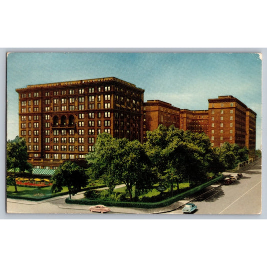 Pittsburgh PA Pennsylvania Schenley Hotel 1955 Chrome Postcard Used