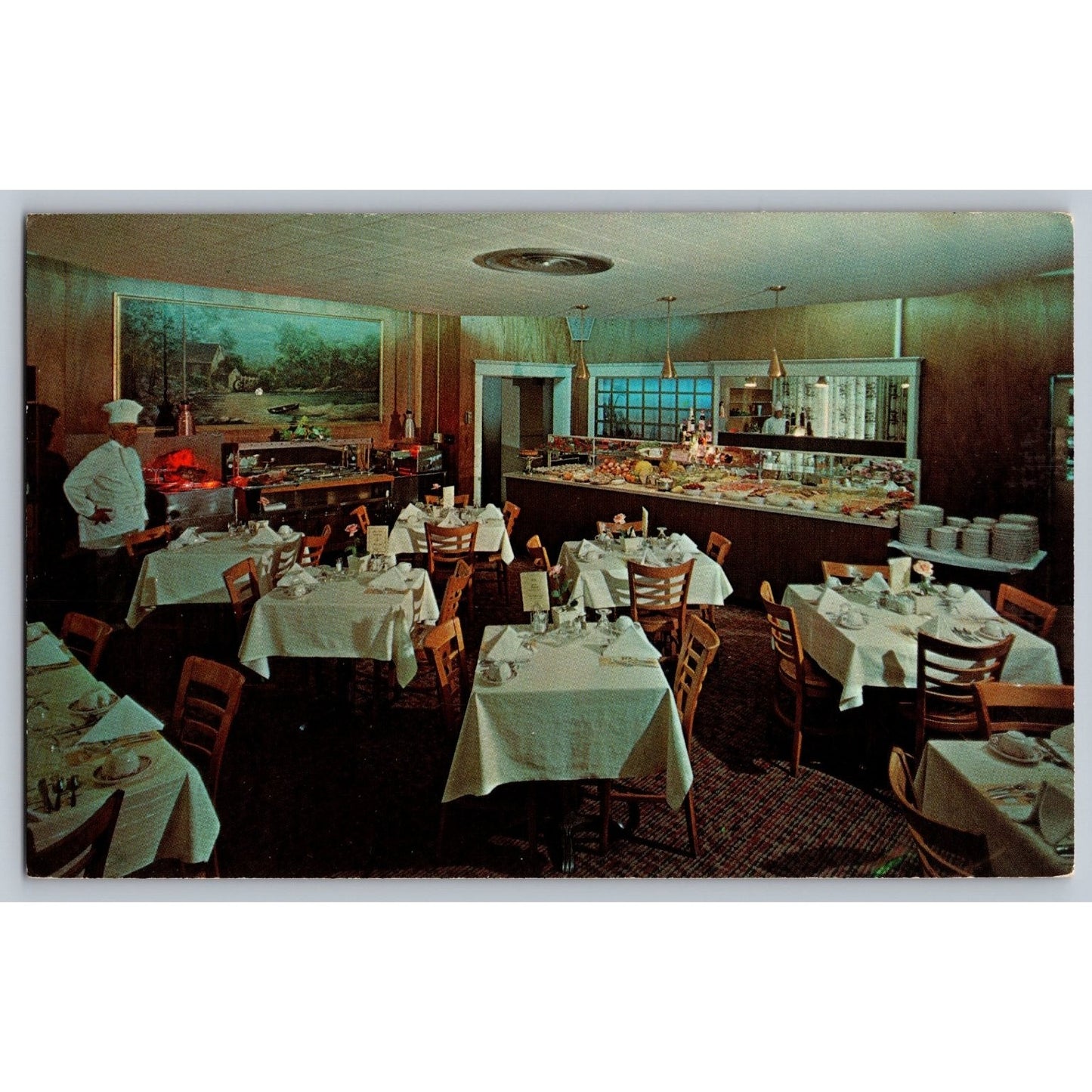 Zelienople PA Pennsylvania Hotel Kaufman Dining Room Chrome Postcard McCormack