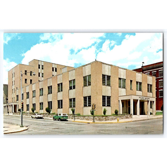 Wheeling WV West Virginia Ohio County Court House City Hall Chrome Postcard