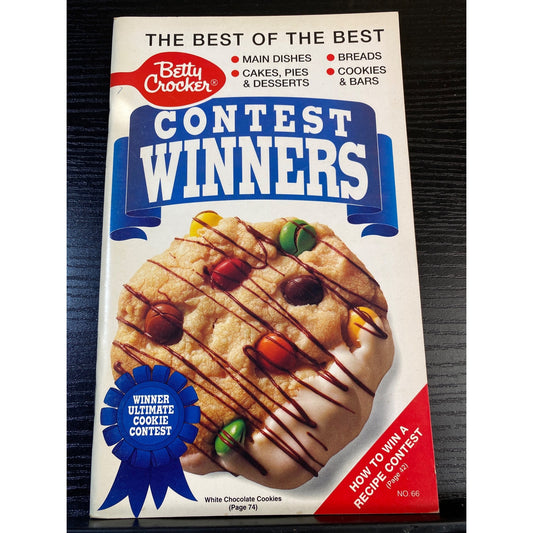 Betty Crocker Contest Winners Cookbook Booklet 1992 Prizewinning Recipes
