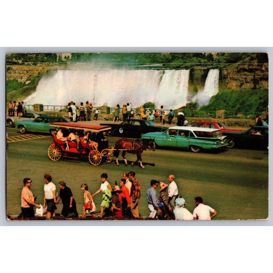 Niagara Falls Canada Horse Carriage Scene 1971 Chrome Postcard