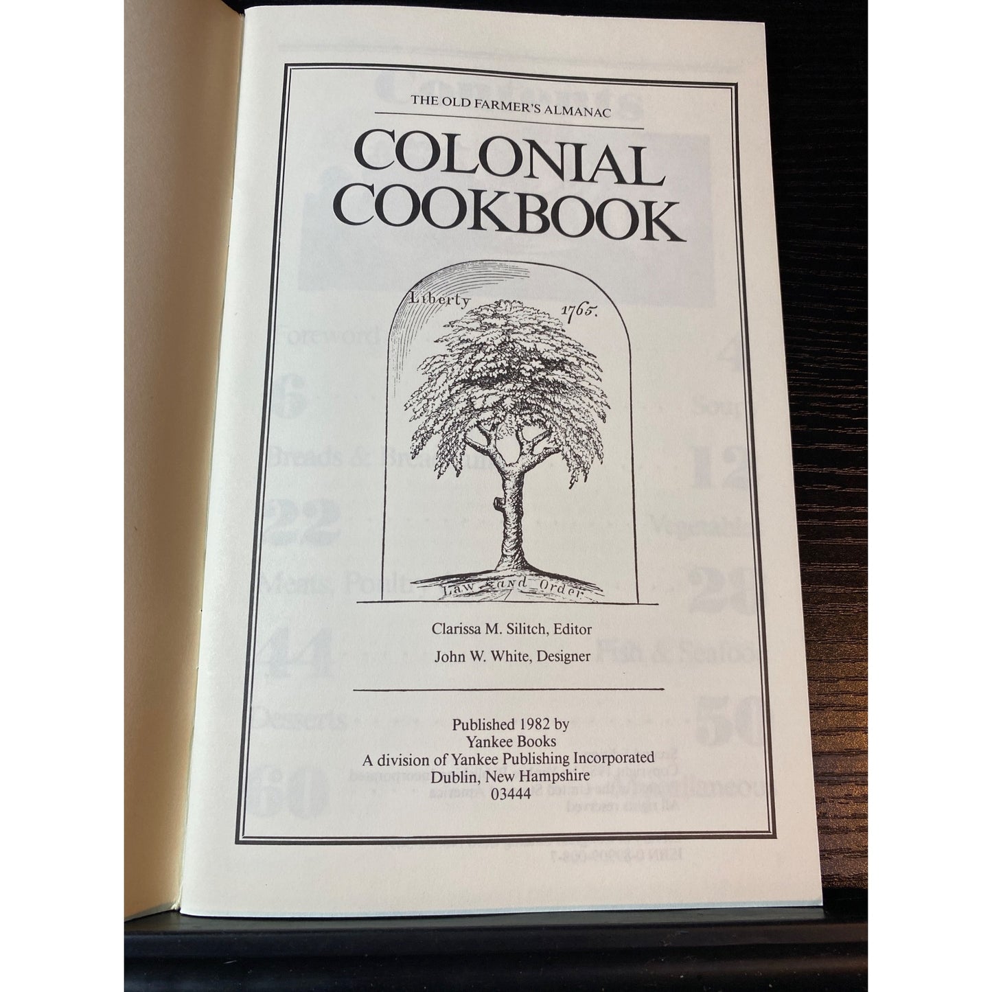The Old Farmers Almanac Colonial Cookbook Premium Edition 2nd Ed 1982