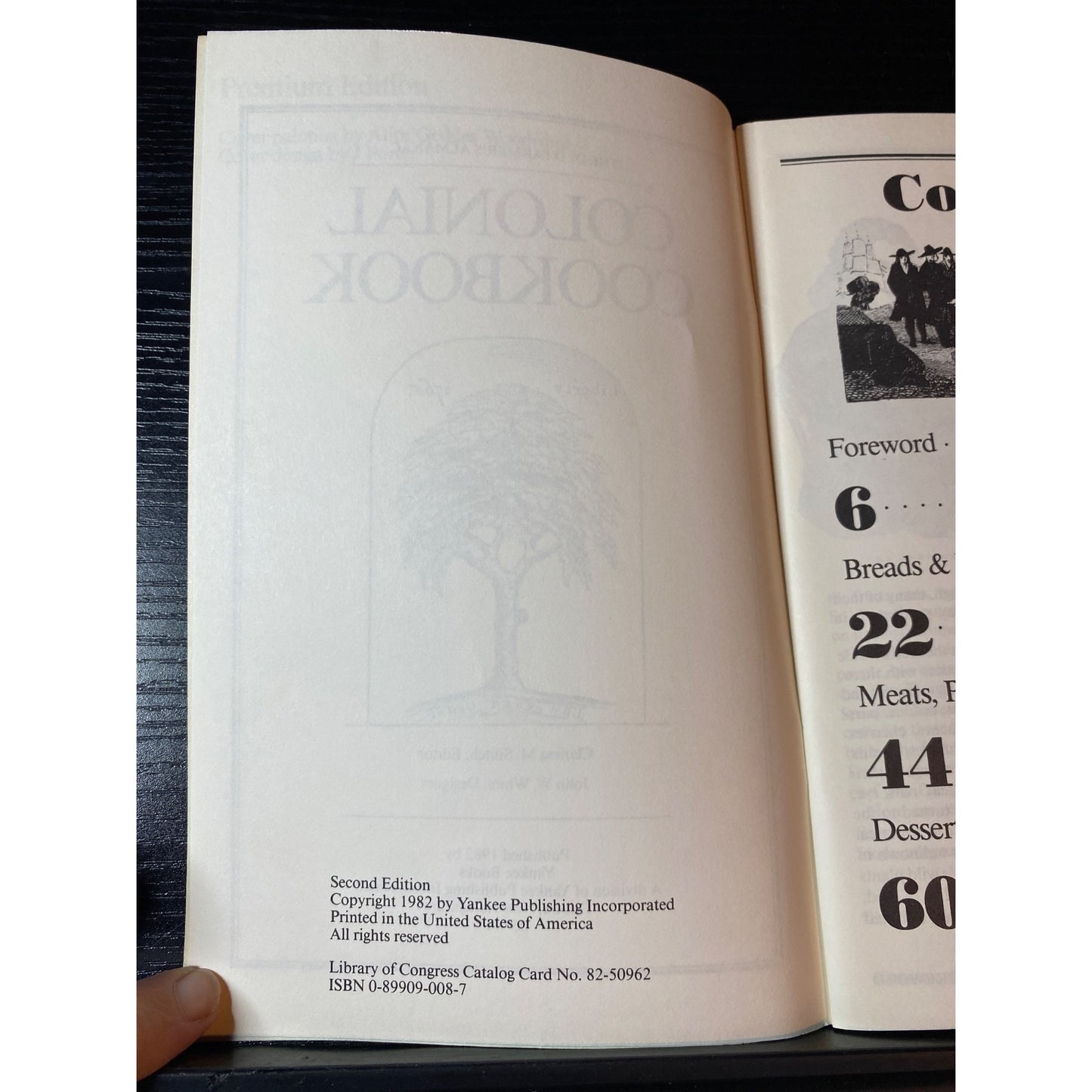 The Old Farmers Almanac Colonial Cookbook Premium Edition 2nd Ed 1982