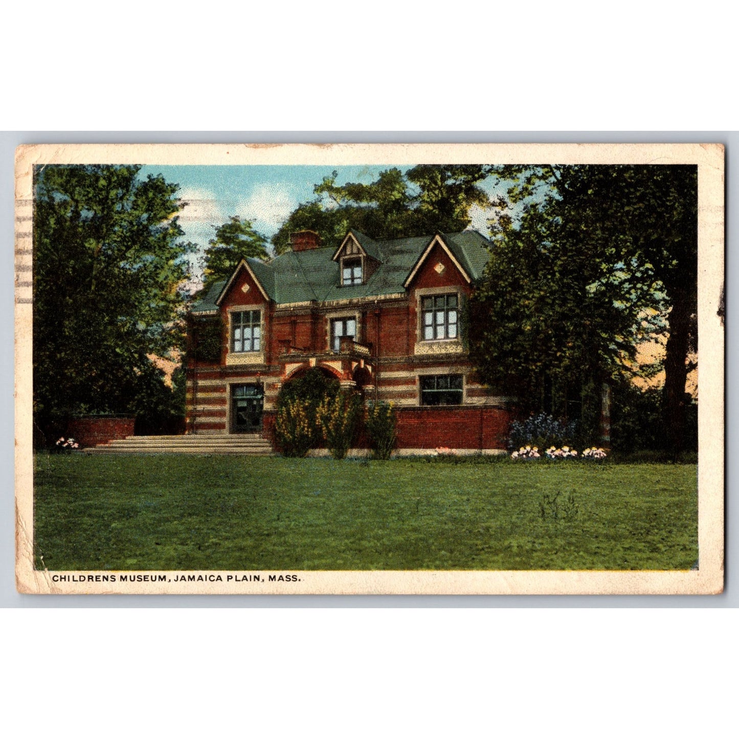 Postcard MA Massachusetts Jamaica Plain Childrens Museum 1912 Used Divided Back