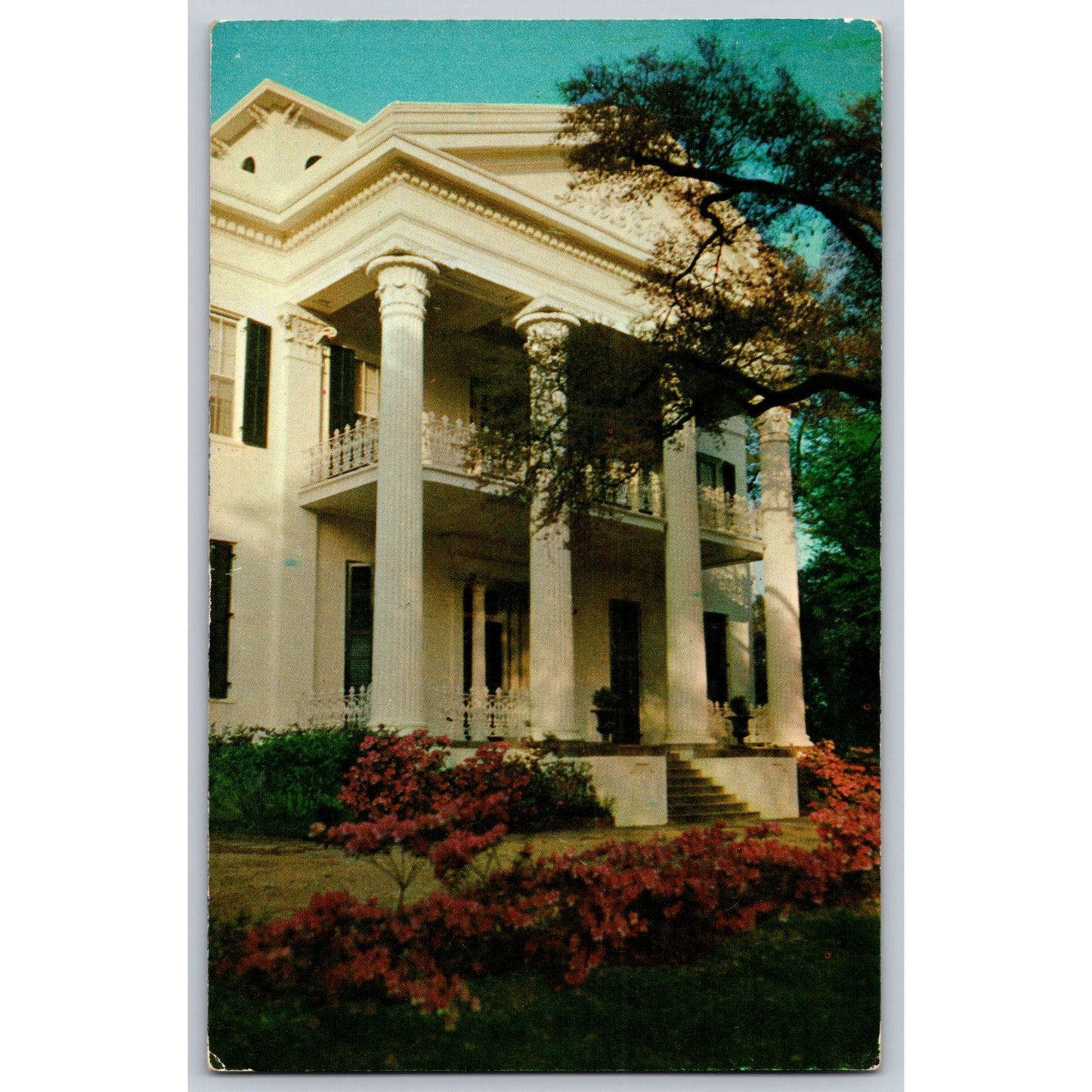 Natchez MS Mississippi Stanton Hall Magnolia Chrome Postcard News Agency Unused